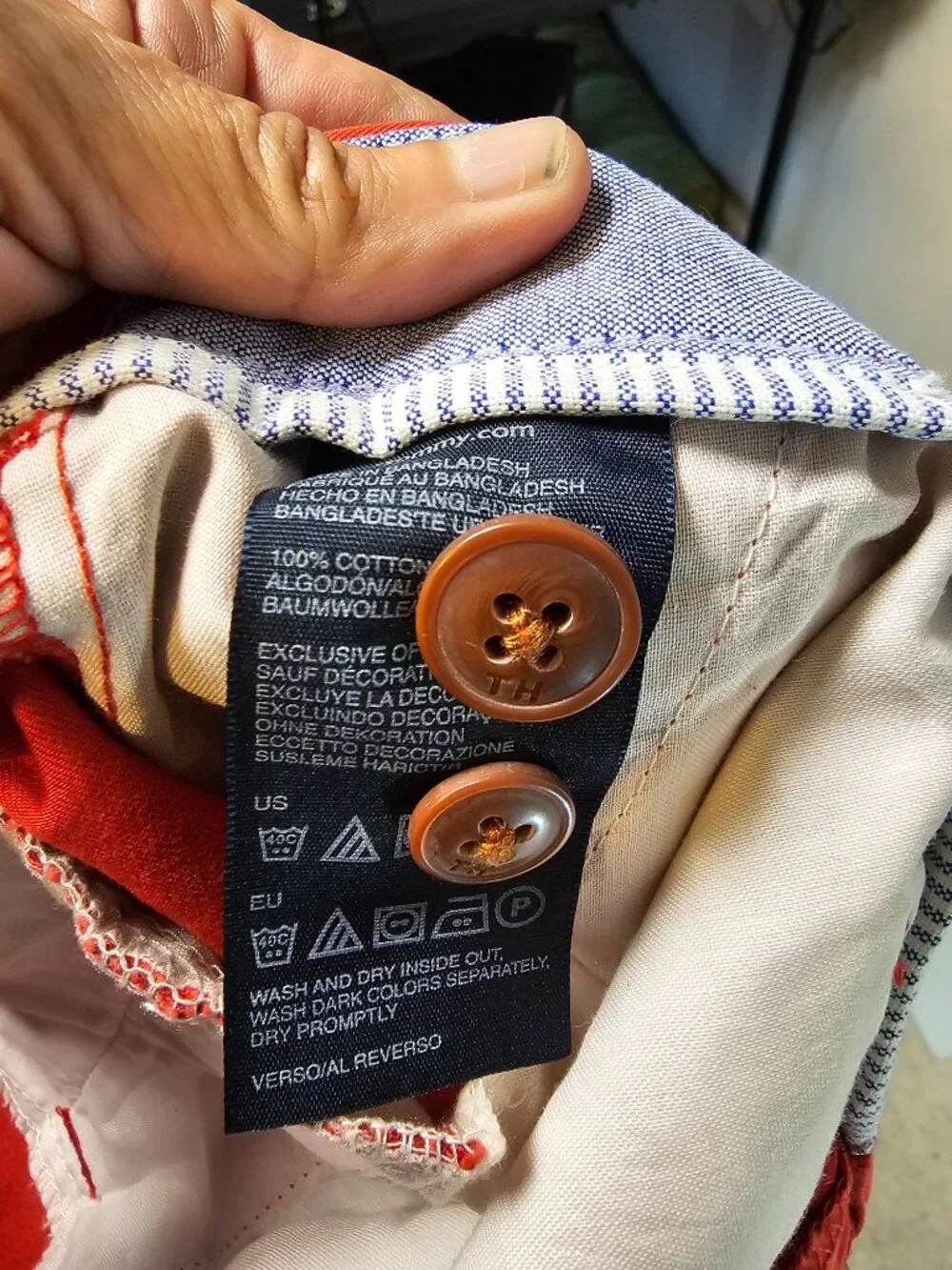 Tommy Hilfiger orange red